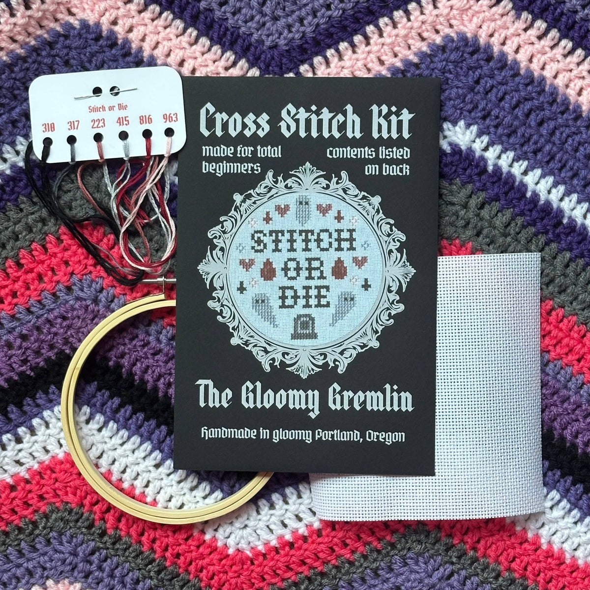 Stitch or Die Cross Stitch Kit - The Gloomy Gremlin