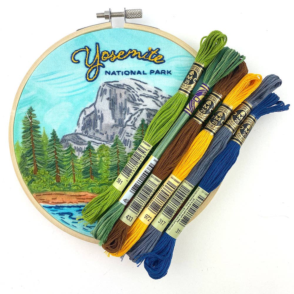 Yosemite National Park Hand Embroidery Craft Kit