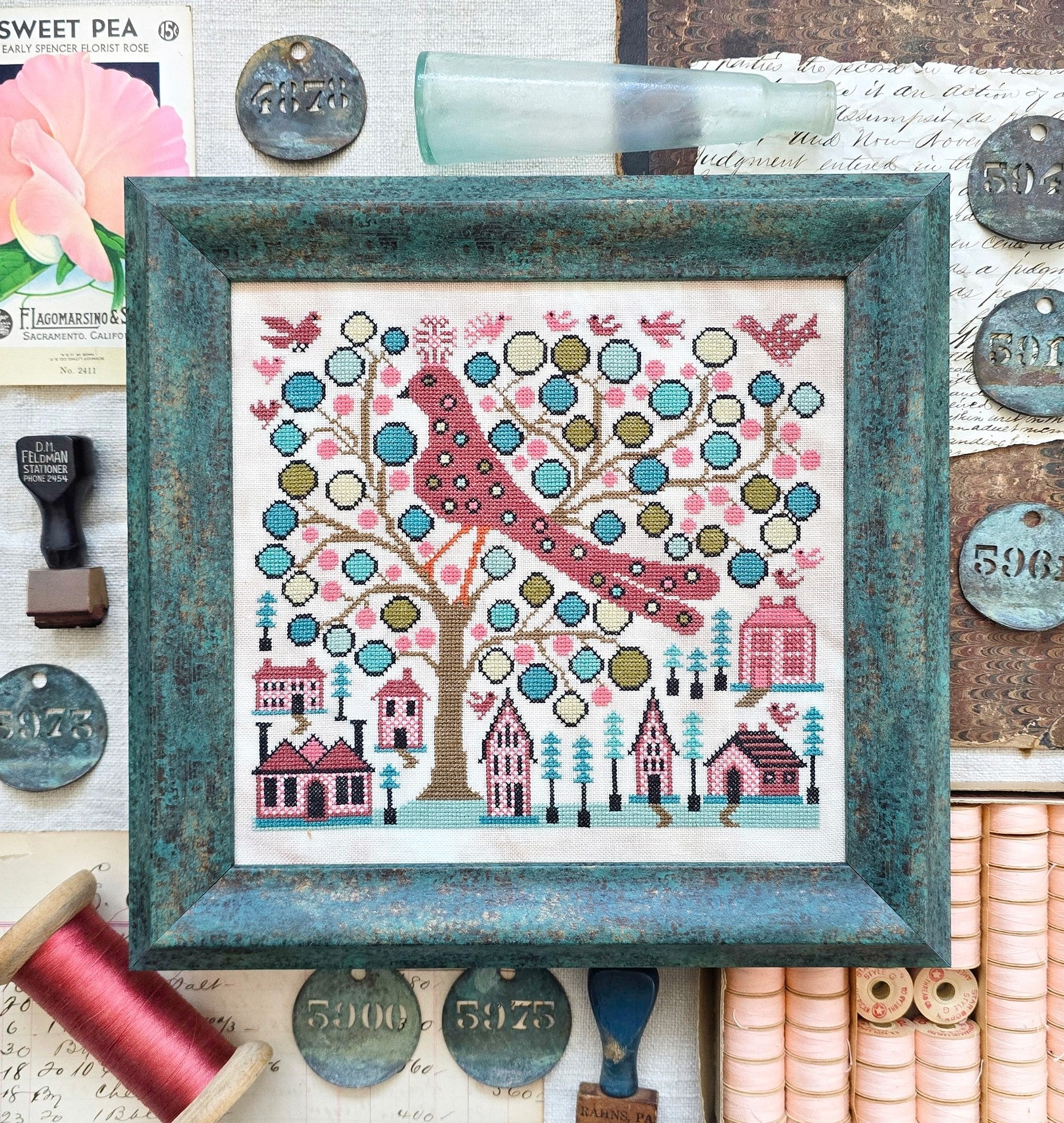 Dot the Bird - Kathy Barrick - Cross Stitch Pattern [Nashville 2026]