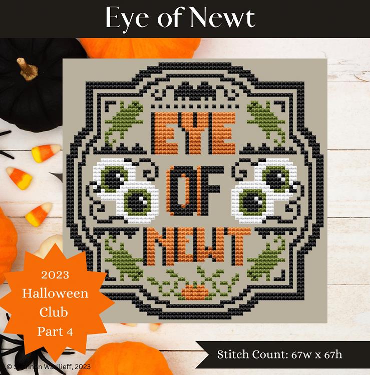 Eye of Newt (2023 Halloween Club Part 4) - Shannon Christine Designs - Cross Stitch Pattern