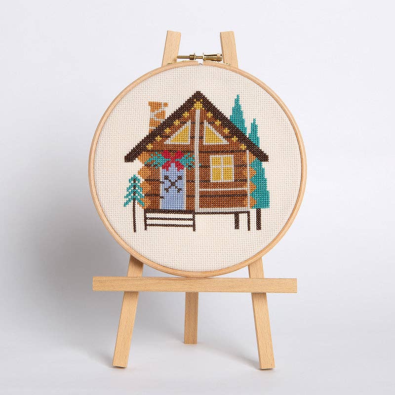 Cedar Lodge Cross Stitch Kit - Caterpillar Cross Stitch