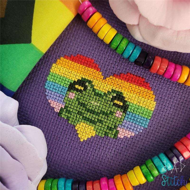 Froggo Loves You - BAD Stitch - Cross Stitch Pattern