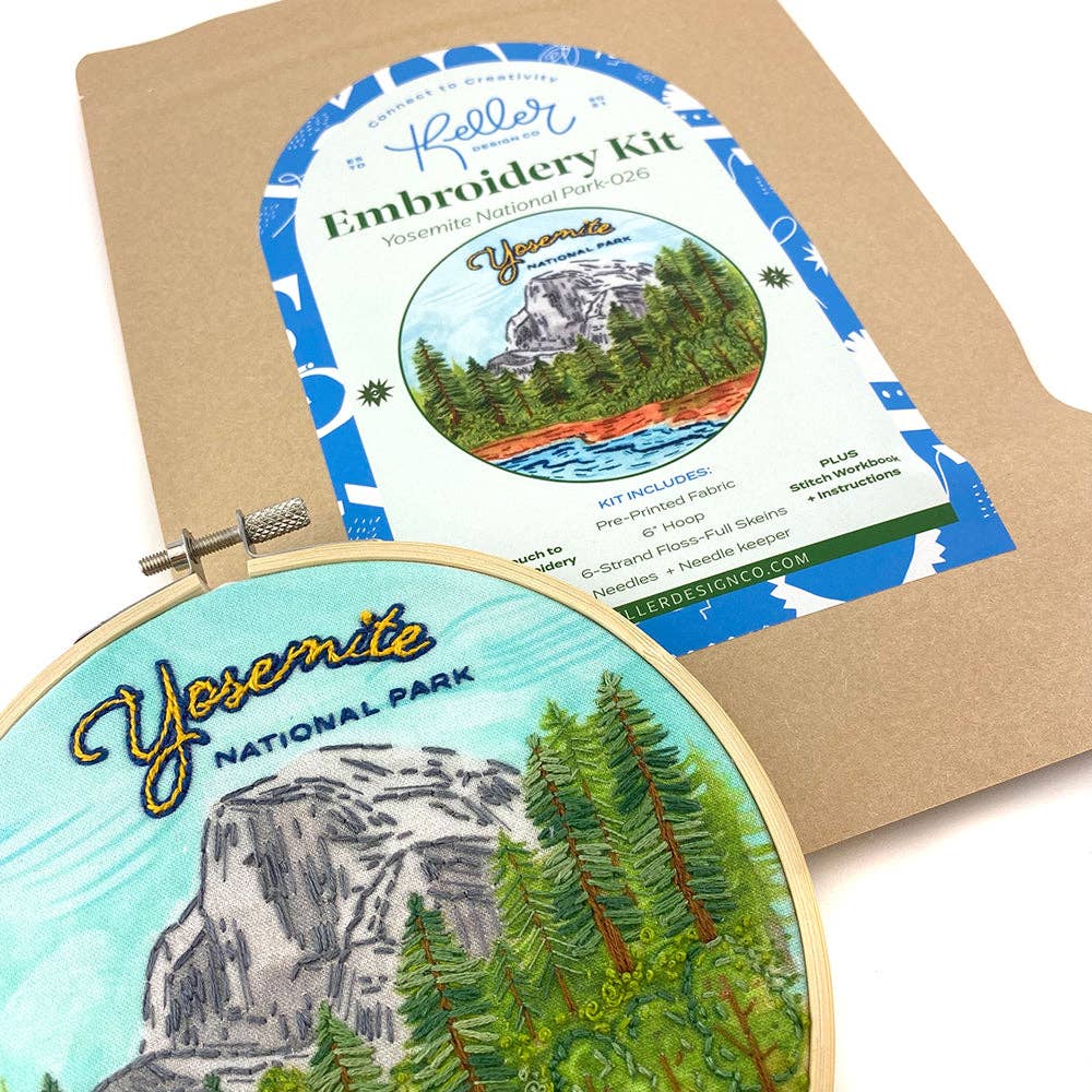 Yosemite National Park Hand Embroidery Craft Kit