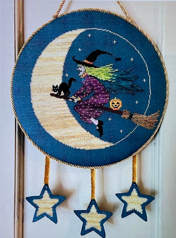 Broom to the Moon - The Needle's Notion - Cross Stitch Pattern