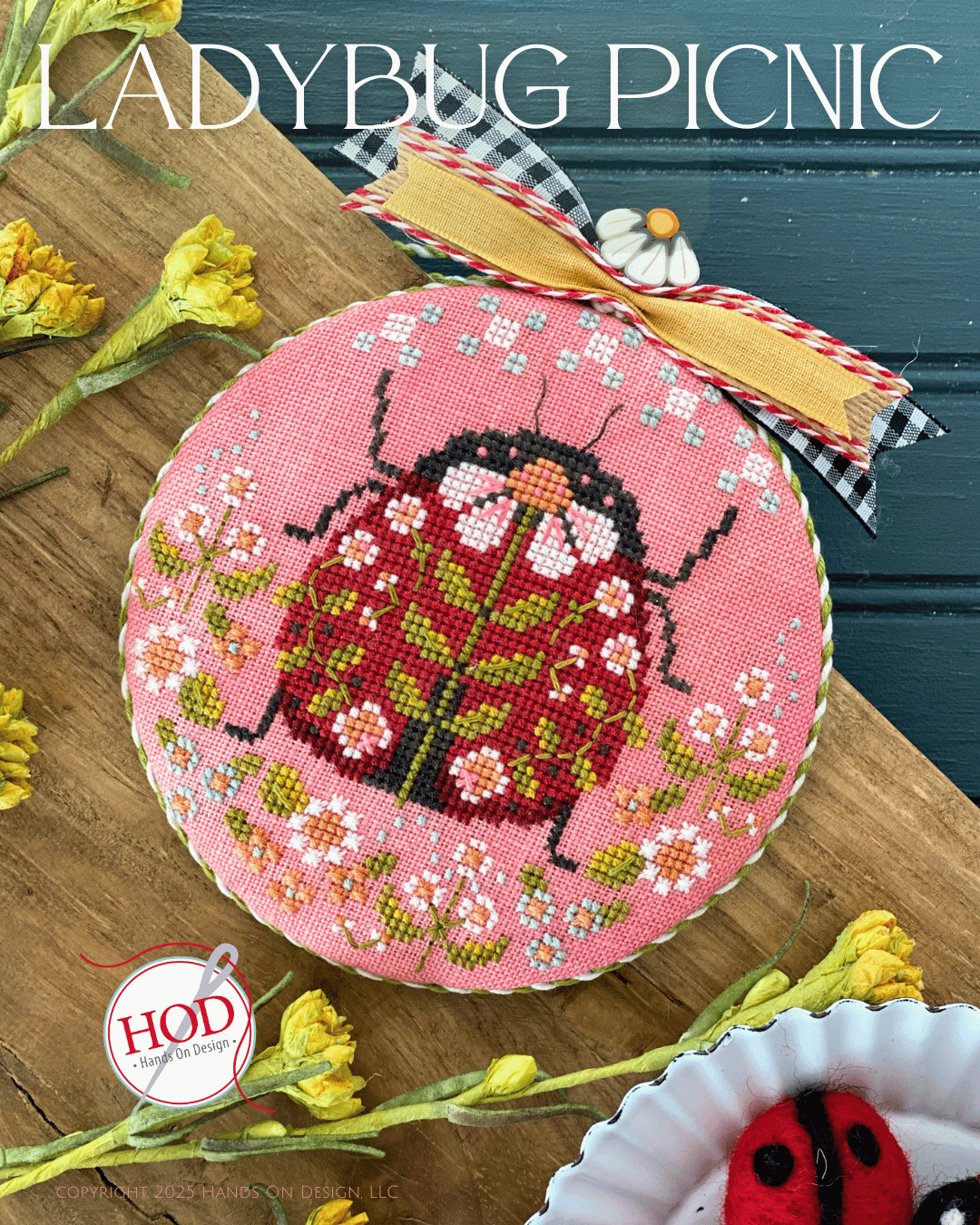 Ladybug Picnic - Hands On Design [Nashville 2025 Release] - Cross Stitch Pattern