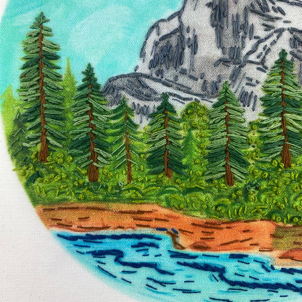 Yosemite National Park Hand Embroidery Craft Kit