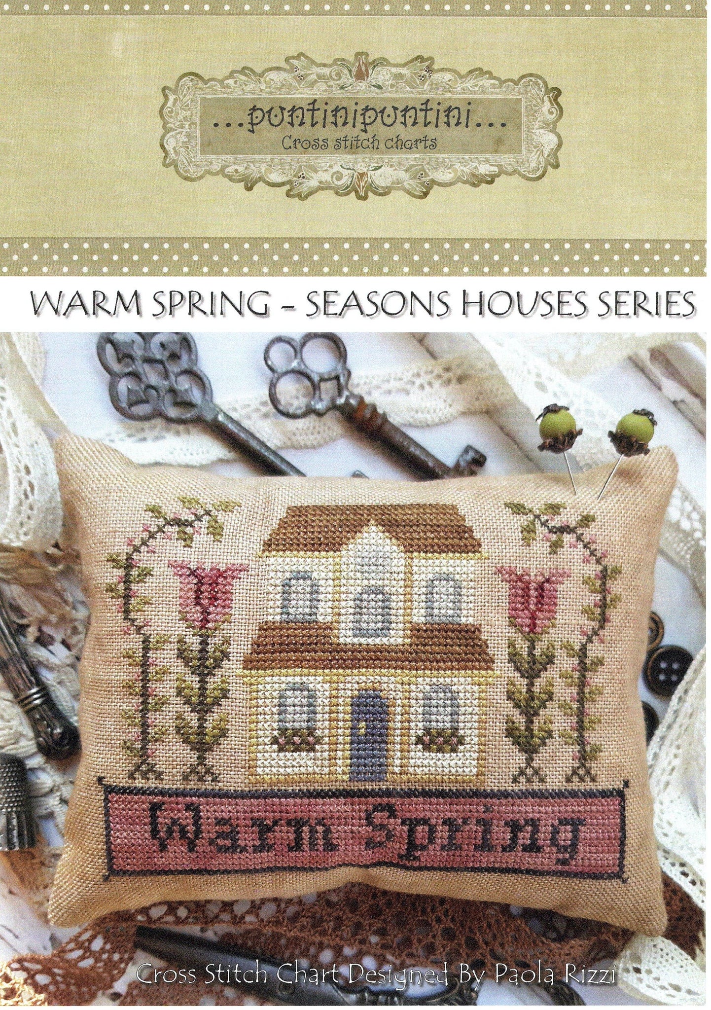 Warm Spring (Seasons Houses Series) - PuntiniPuntini - Cross Stitch Pattern