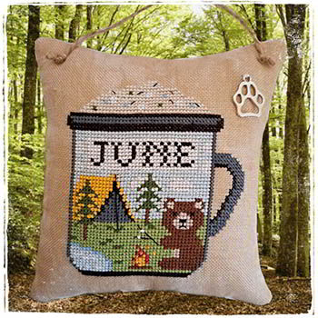 Months in a Mug: June - Fairy Wool in the Wood - Cross Stitch Pattern