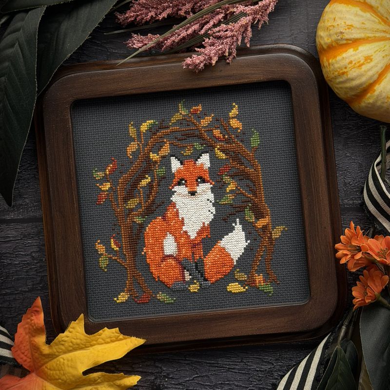 Fox in the Hollow - The Stitch Crypt - Cross Stitch Pattern [Needlework Marketplace 2026]