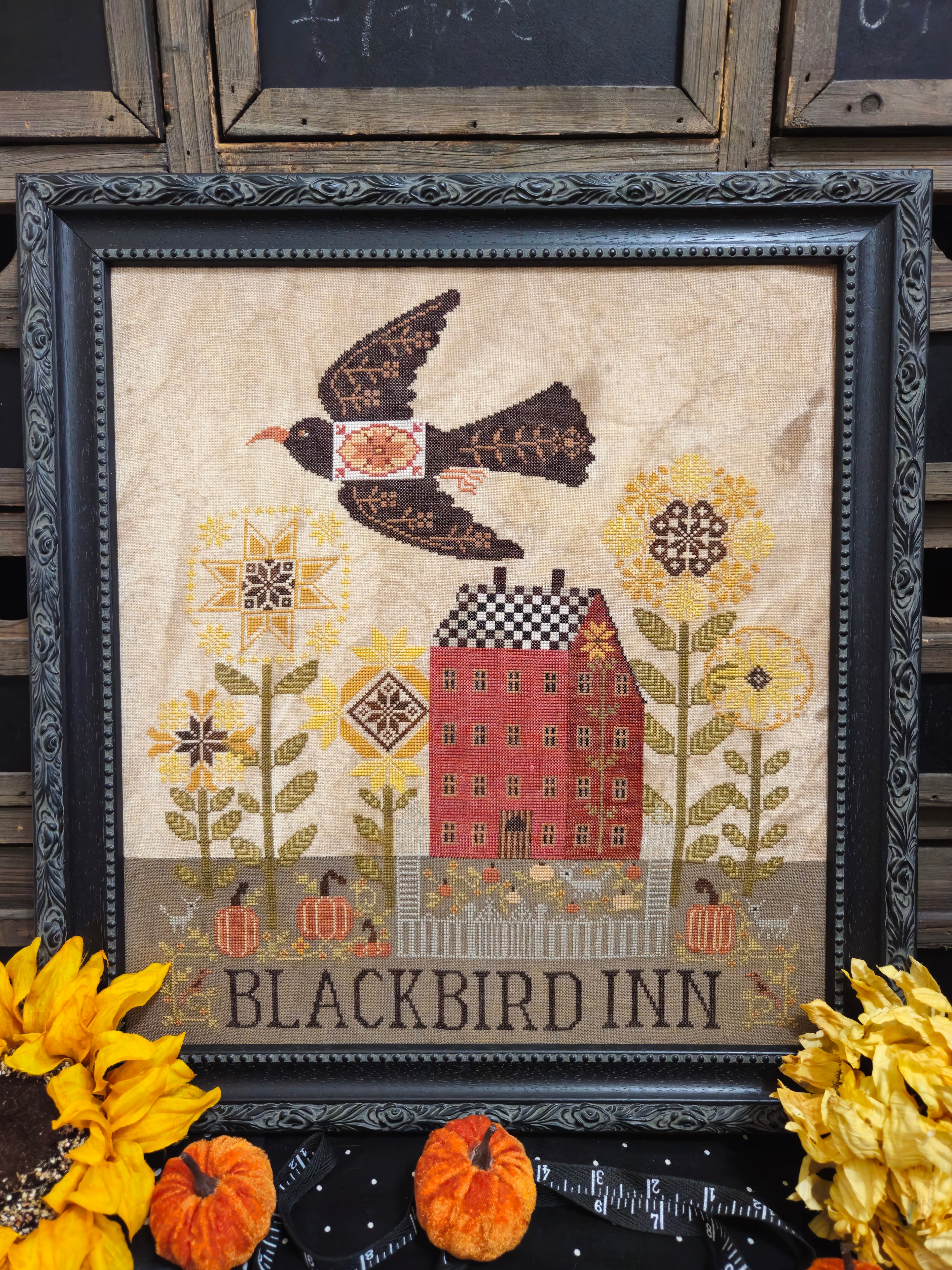 Blackbird Inn - Quaint Rose Needlearts - Cross Stitch Pattern [Needlework Marketplace 2025]