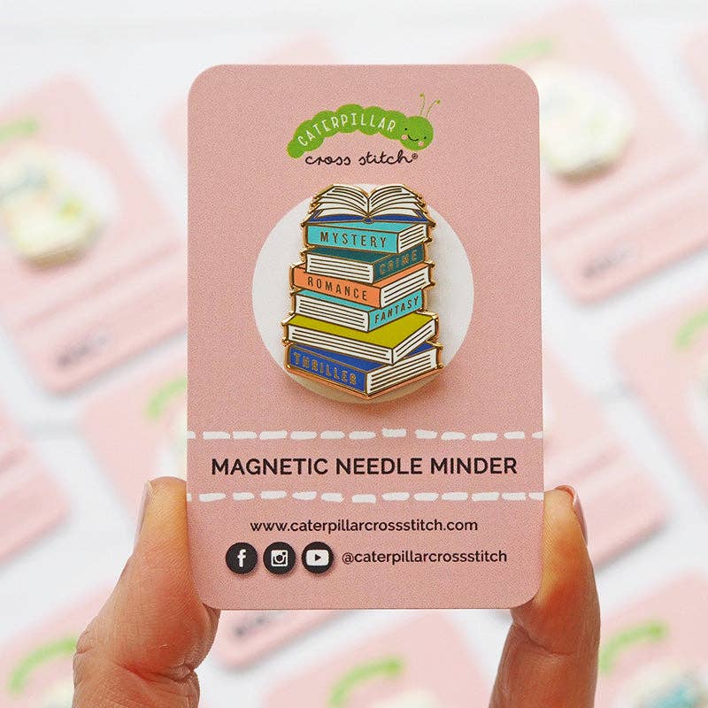 Books Needle Minder - Caterpillar Cross Stitch - Notions