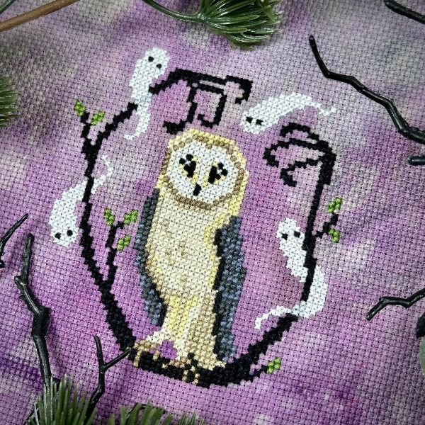 Ominous Owl - The Stitch Crypt - Cross Stitch Pattern [Needlework Marketplace 2024]