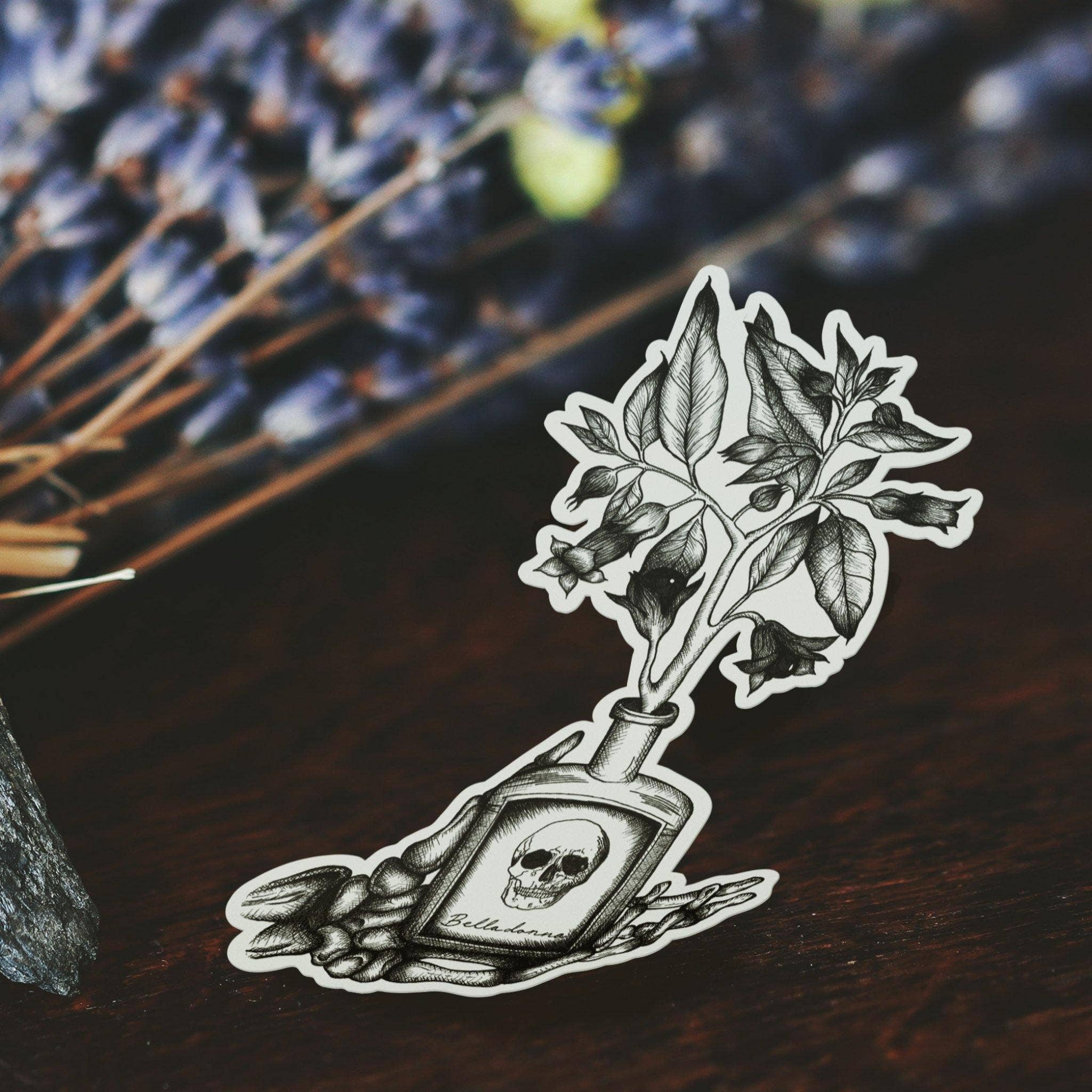 Belladonna Skeleton Sticker