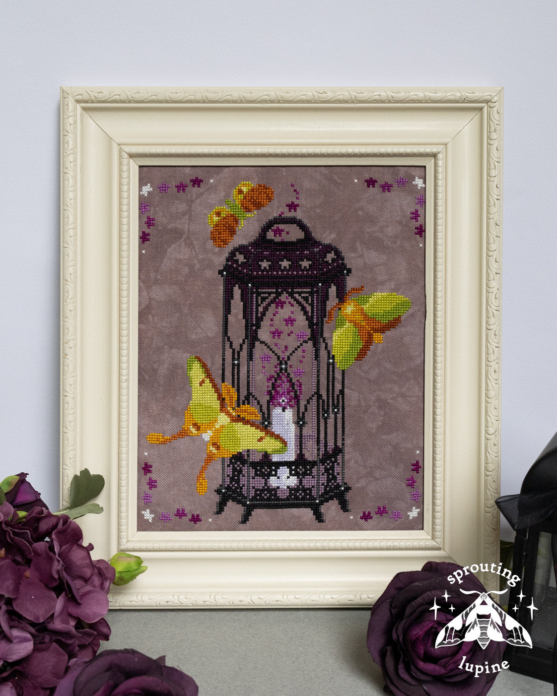 Violet Glow - Sprouting Lupine - Cross Stitch Pattern [Needlework Marketplace 2026]