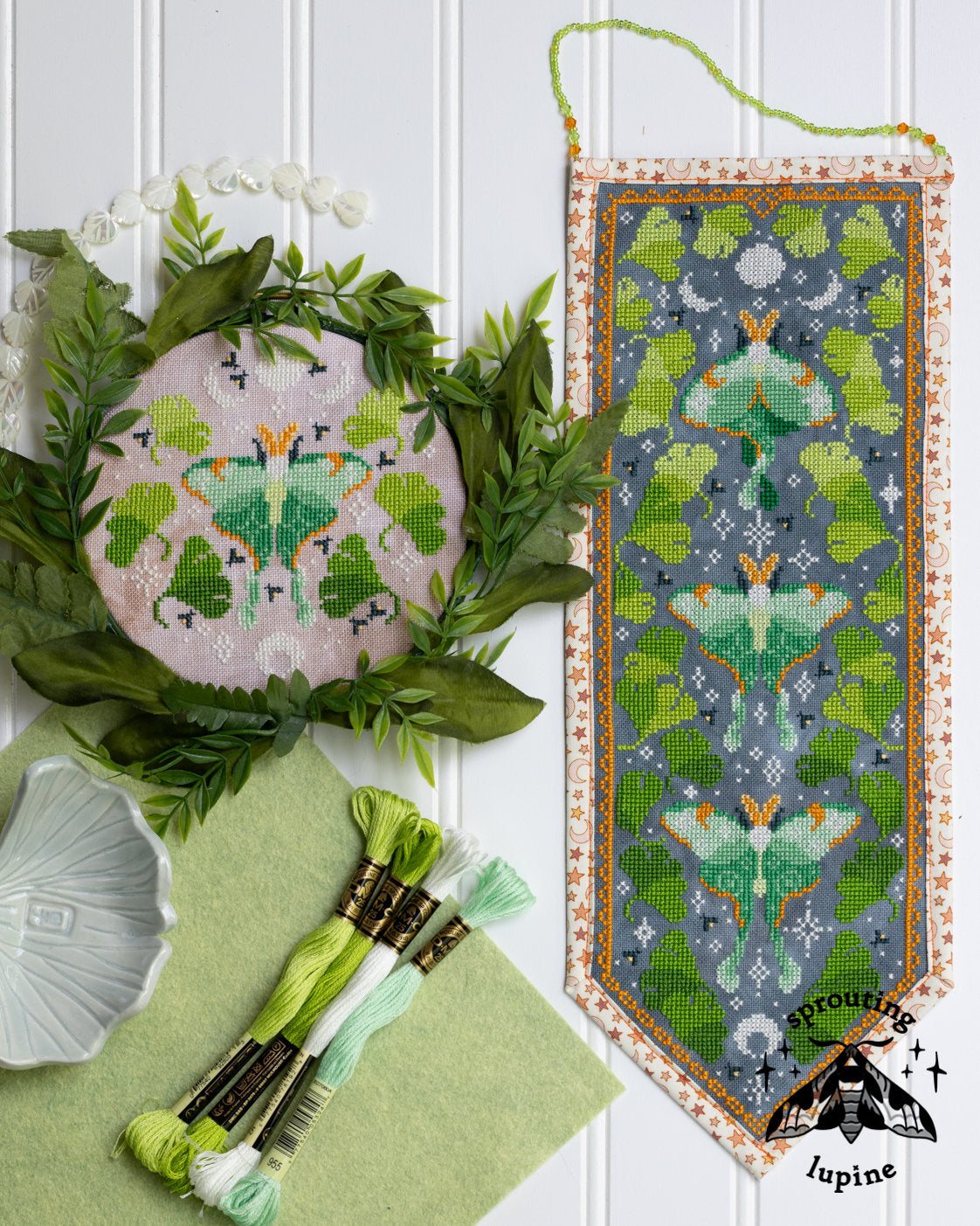 Verdant Reverie - Sprouting Lupine - Cross Stitch Pattern [Needlework Marketplace 2026]