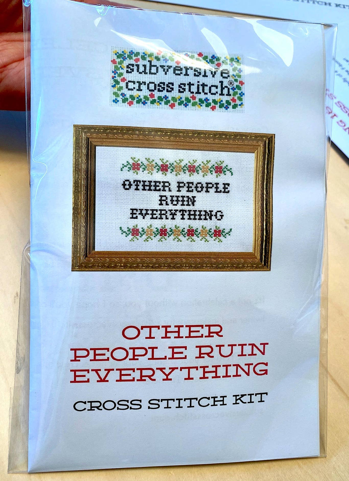 Feminist As F*ck Deluxe Cross Stitch Kit - Subversive Cross Stitch
