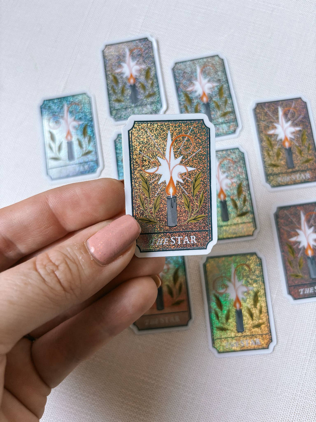 The Star Tarot Card Holographic Sticker - Lantern Print Co.