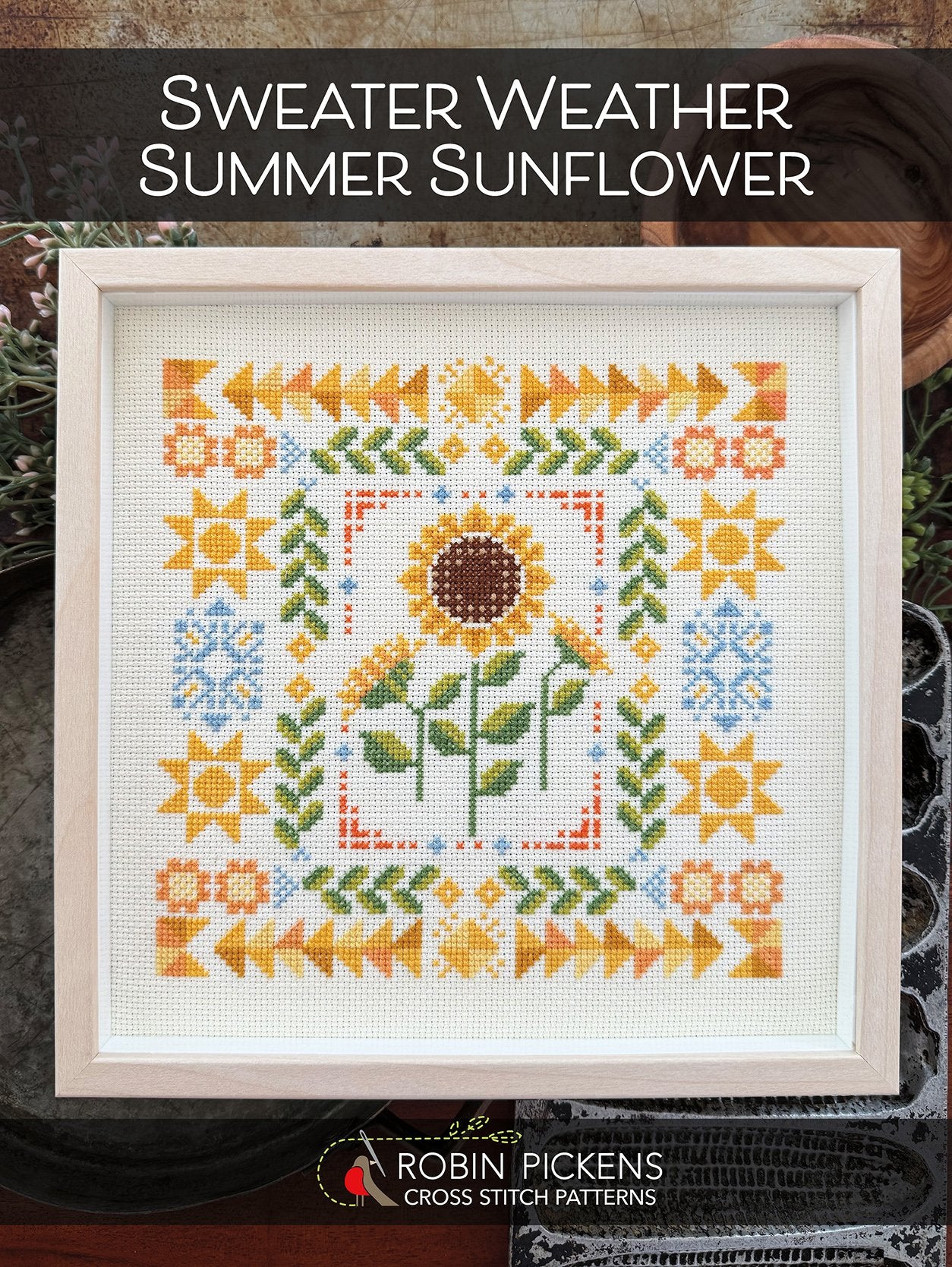 Sweater Weather: Summer Sunflower - Robin Pickens - Cross Stitch Pattern [Nashville 2026]