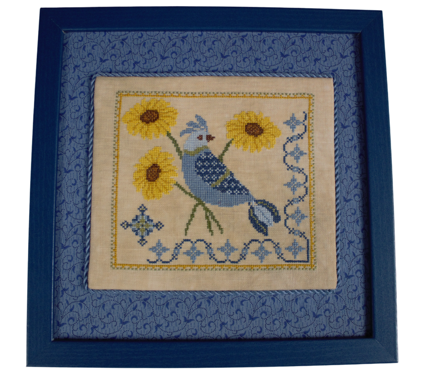 A Bluebird's Sunflower Serenade - Wildflower Stitching - Cross Stitch Pattern [Needlework Marketplace 2024]