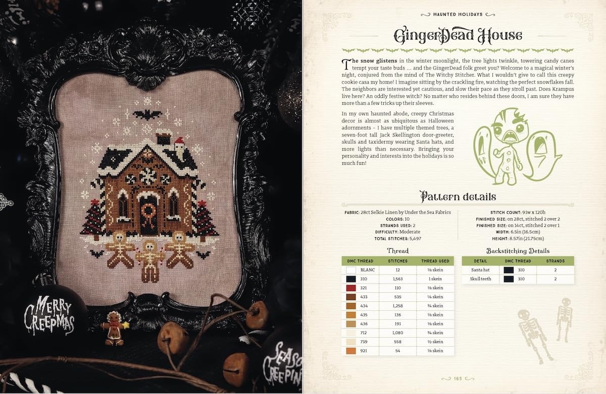 Witchy Stitching: 25 Patterns to Haunt Your Home by Meg Black (of The Witchy Stitcher)