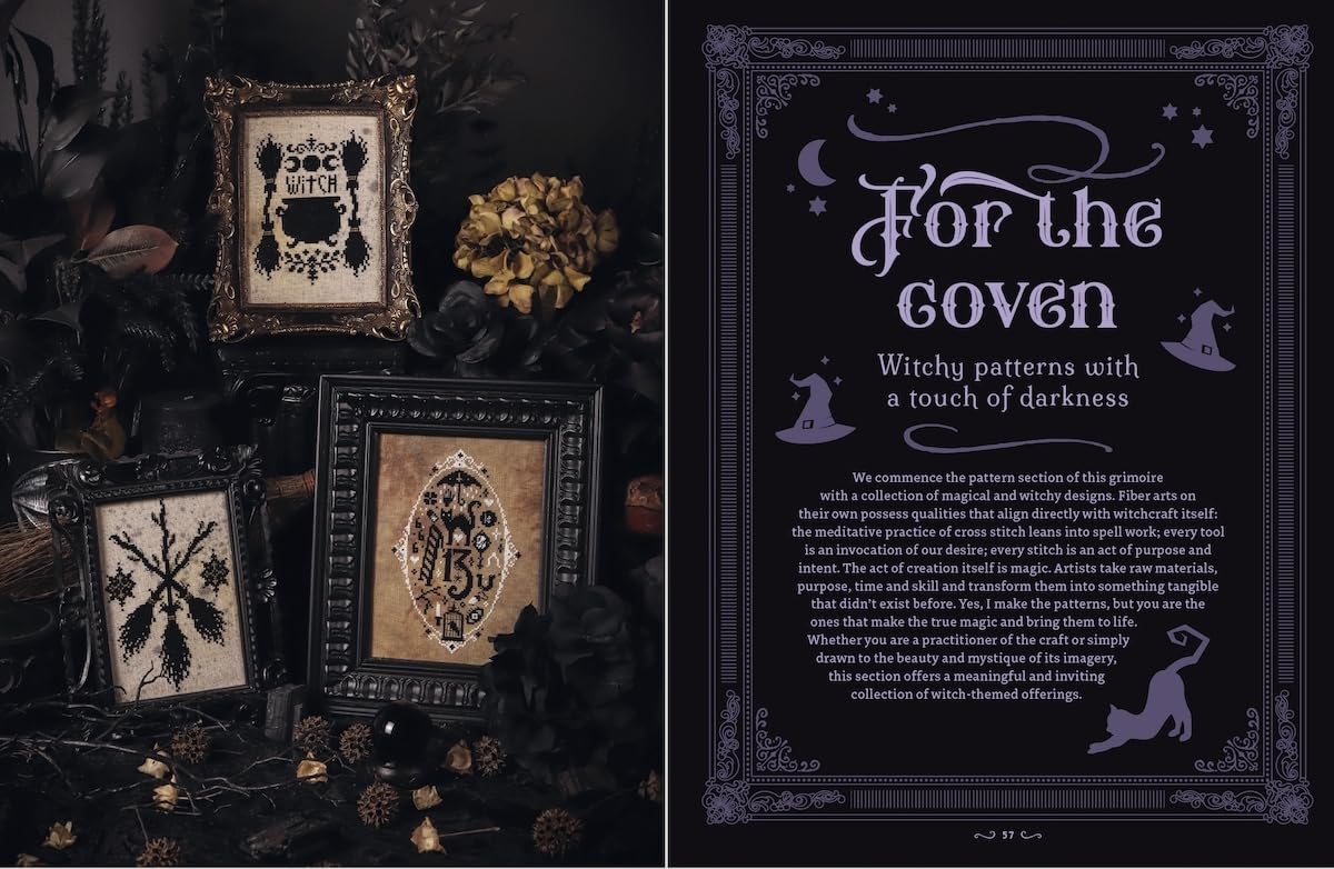 Witchy Stitching: 25 Patterns to Haunt Your Home by Meg Black (of The Witchy Stitcher)