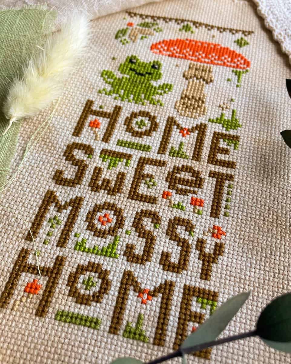 Sweet Mossy Home - Quaternion Creations - Cross Stitch Pattern