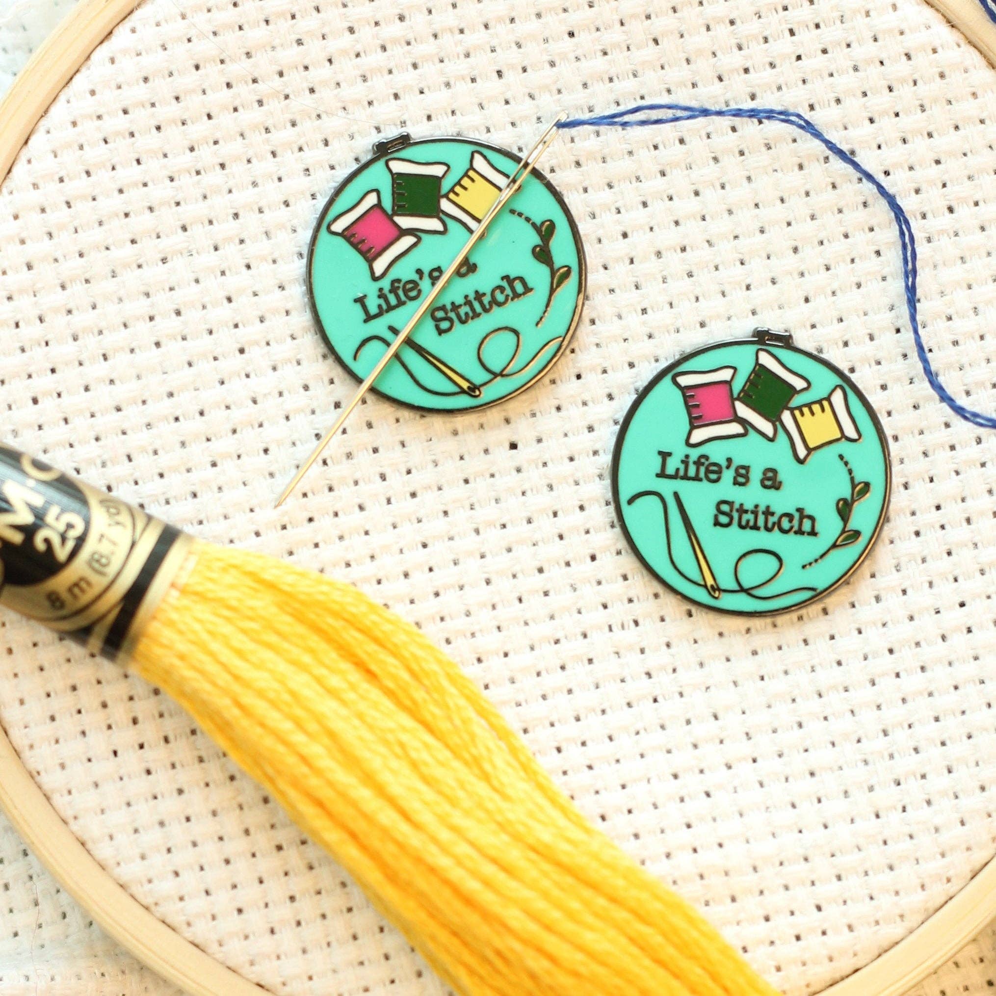 Life's a Stitch Magnetic Needle Minder - Snarky Crafter Designs