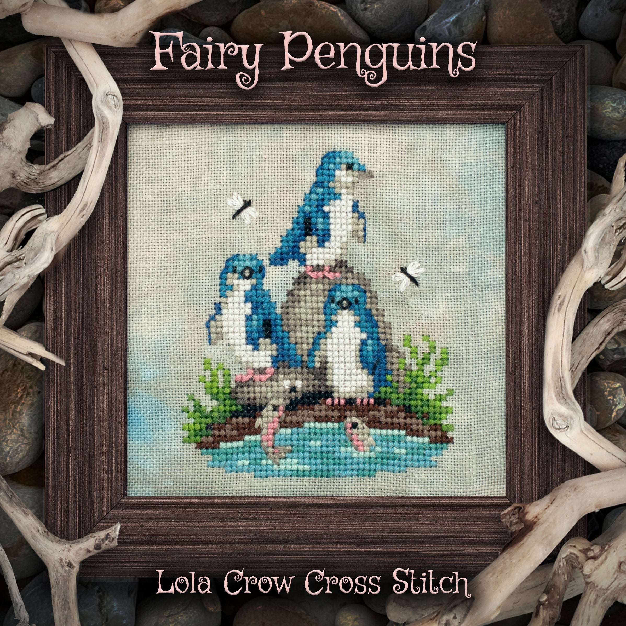 Fairy Penguins - Lola Crow Cross Stitch - Cross Stitch Pattern [Needlework Marketplace 2026]