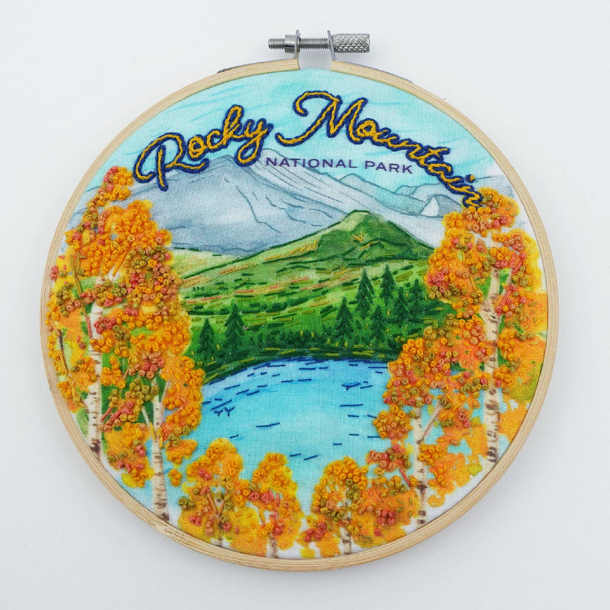 Rocky Mountain National Park Hand Embroidery Craft Kit