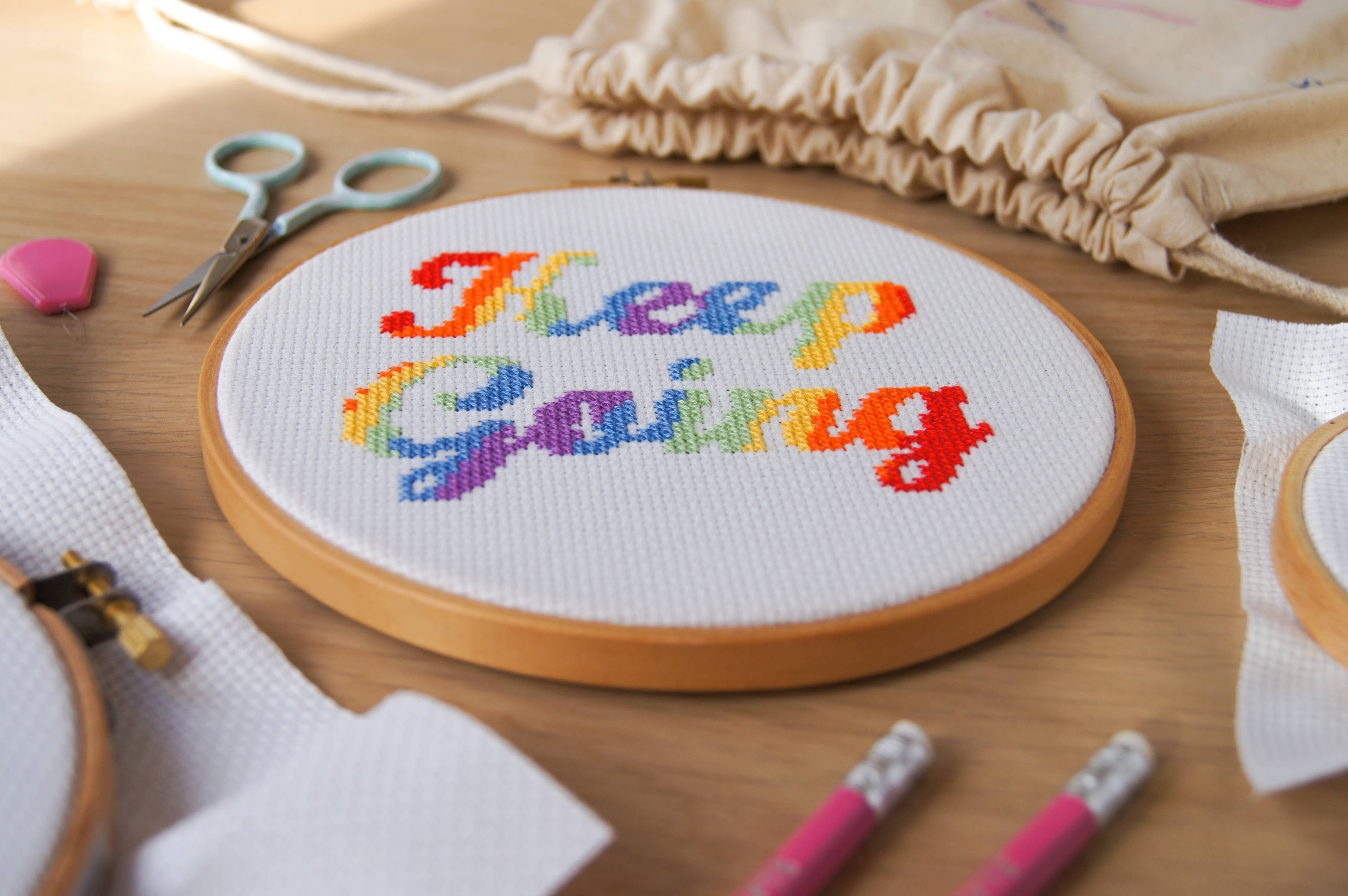 Keep Going 6" - Sew Sophie Crafts - Cross Stitch Kit