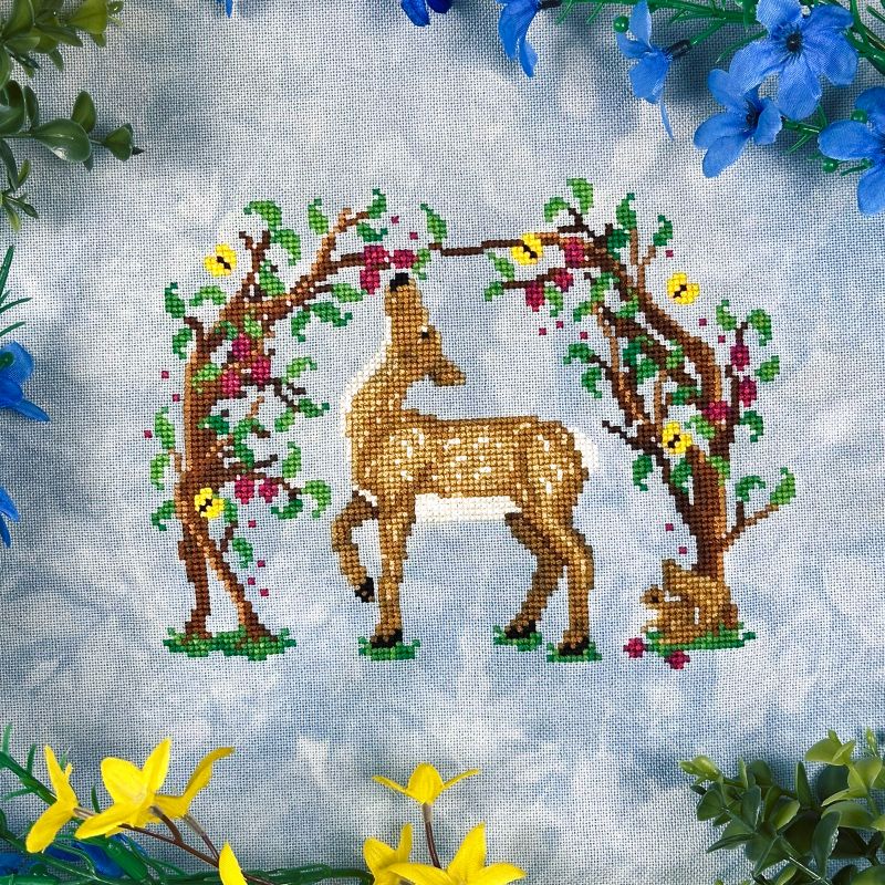 Deer in the Brambles - The Stitch Crypt - Cross Stitch Pattern [Nashville 2026]