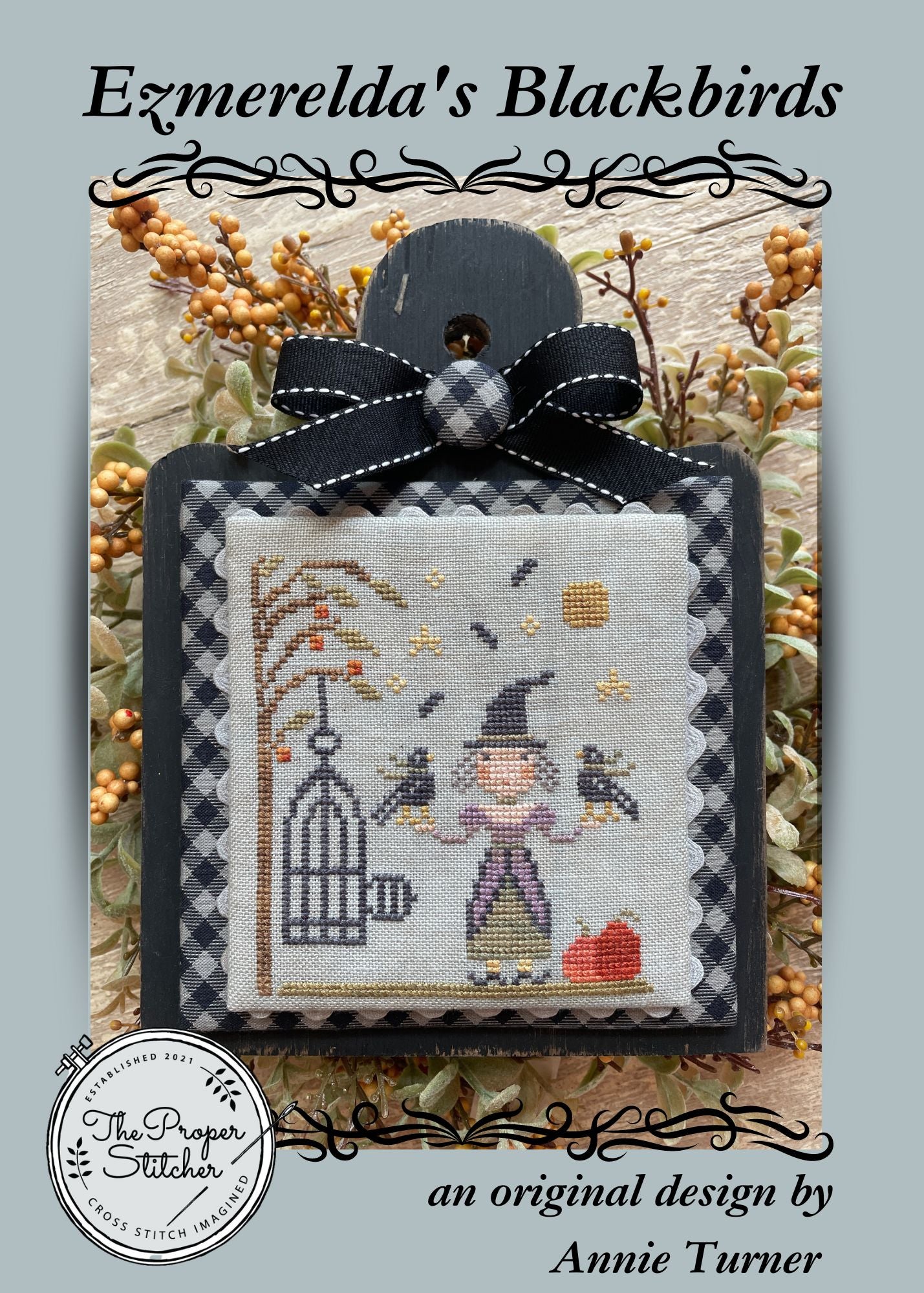 Ezmerelda's Blackbirds - The Proper Stitcher - Cross Stitch Pattern [Needlework Marketplace 2023 Exclusive]
