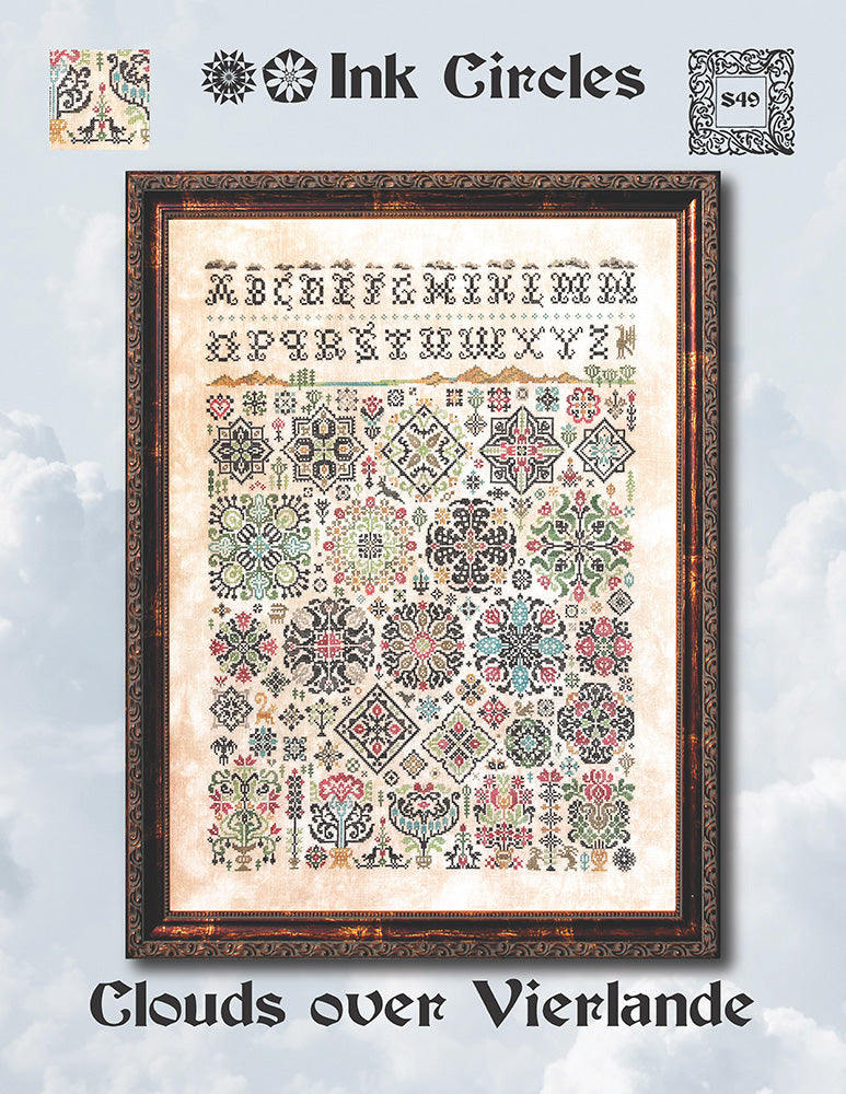 Clouds Over Vierlande - Ink Circles - Cross Stitch Pattern [Needlework Marketplace 2023 Exclusive]