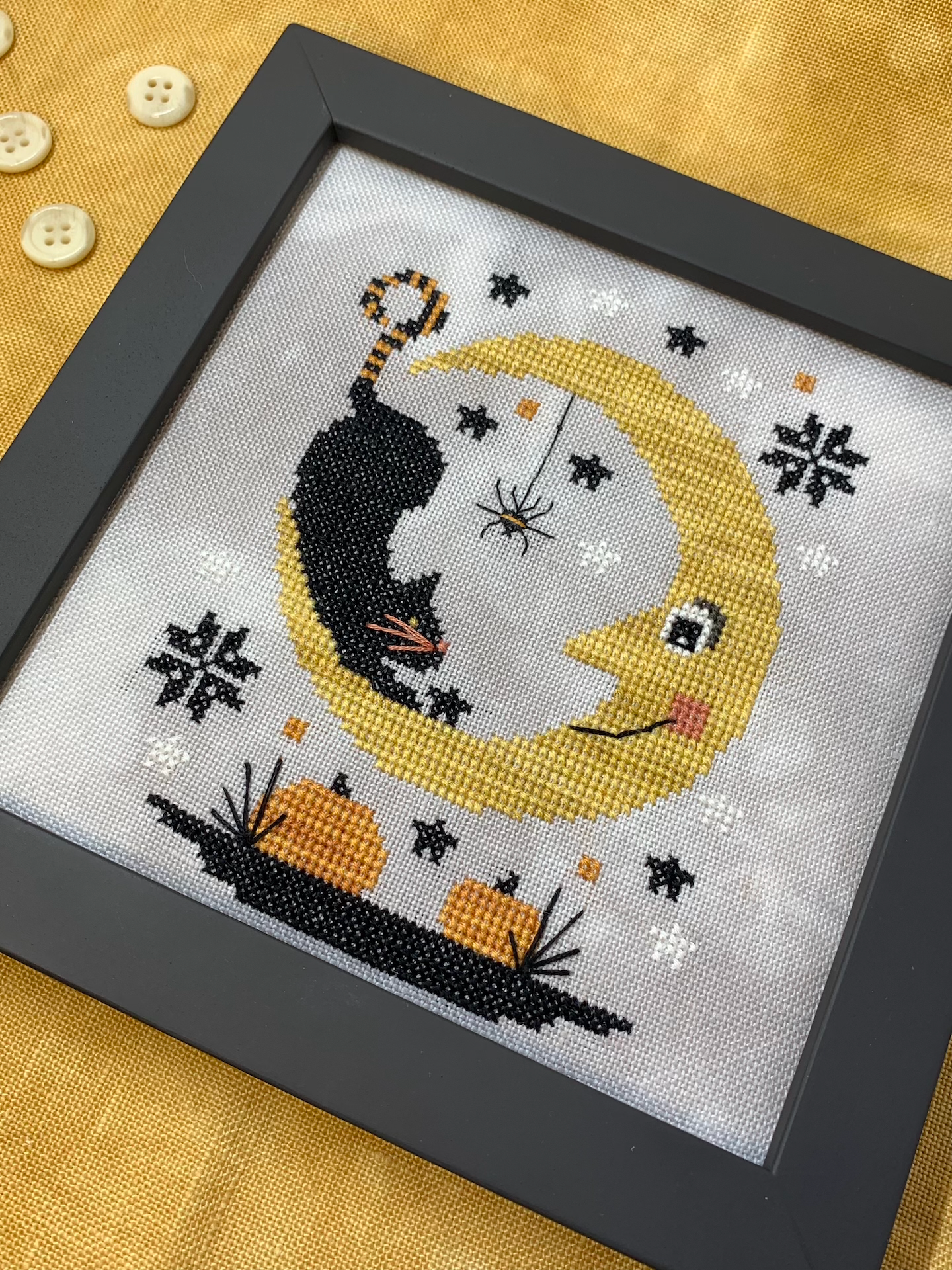 Halloween Moon - Stitches by Ethel - Cross Stitch Pattern [Needlework Marketplace 2025]