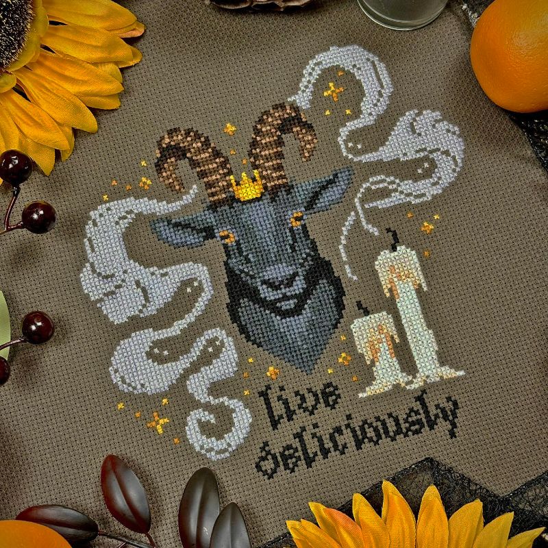 Live Deliciously - The Stitch Crypt - Cross Stitch Pattern [Needlework Marketplace 2025]