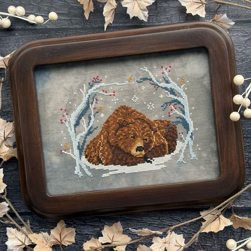 Bear in the Den - The Stitch Crypt - Cross Stitch Pattern [Needlework Marketplace 2026]