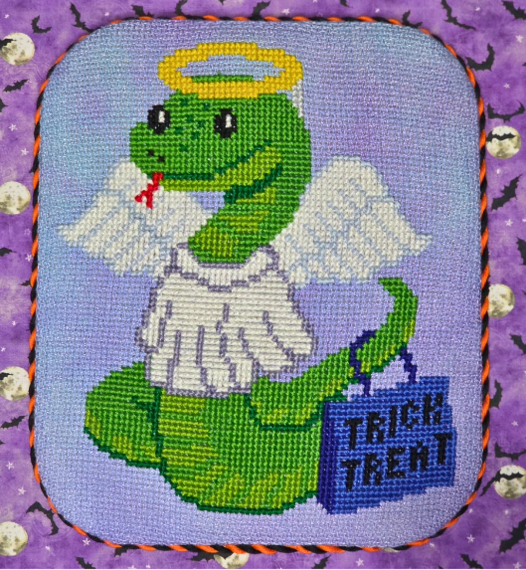 Angel of Mischief (Boo Buddies #2) - Ghost Boy Needleworks - Cross Stitch Pattern [Needlework Marketplace 2026]
