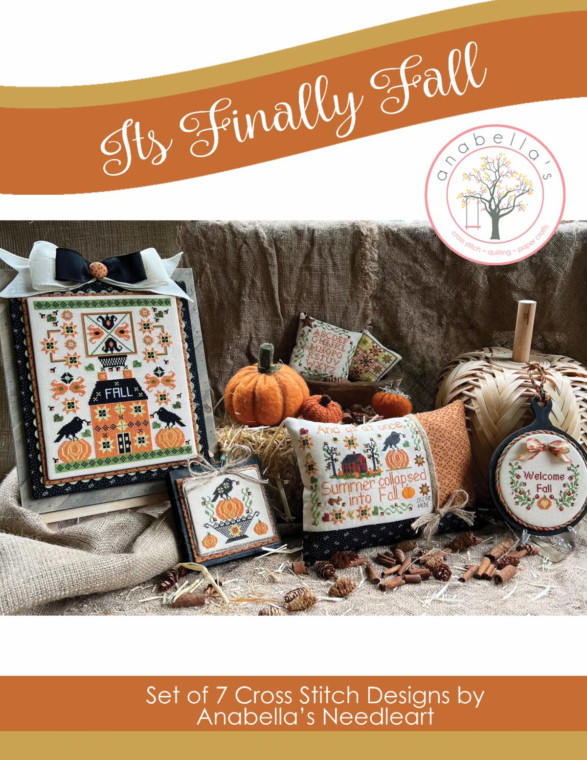 It's Finally Fall - Anabella's - Cross Stitch Pattern Booklet