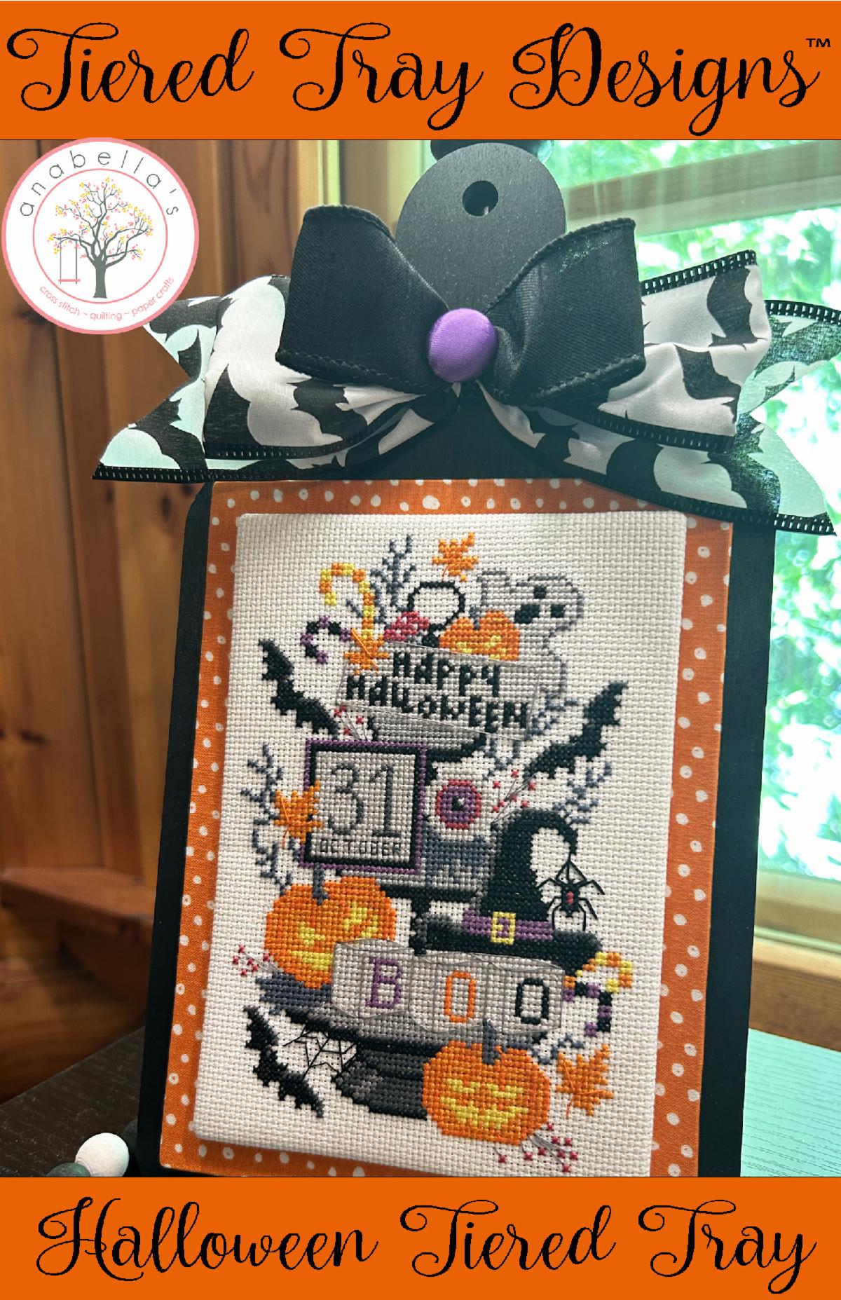 Halloween Tiered Tray - Anabella's - Cross Stitch Pattern