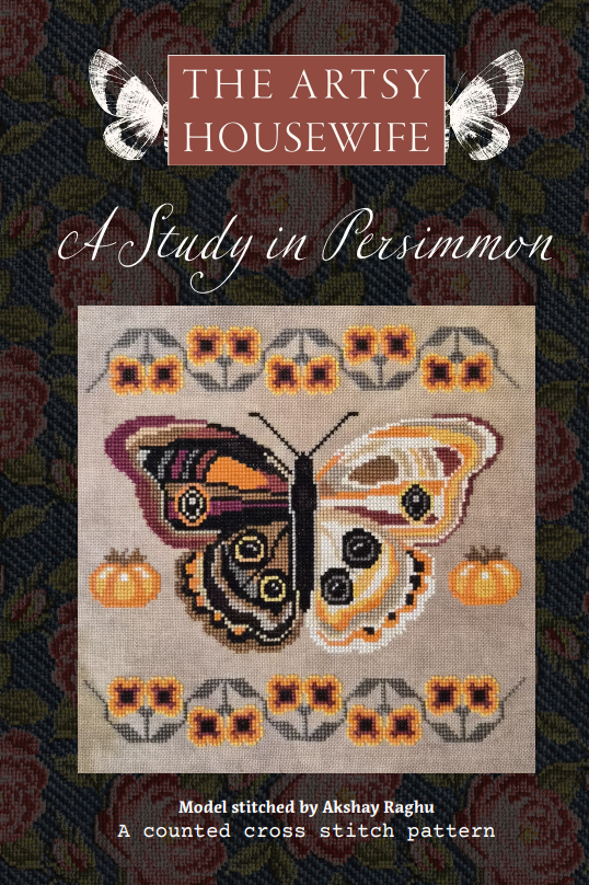 A Study in Persimmon - The Artsy Housewife - Cross Stitch Pattern [Needlework Marketplace 2026]