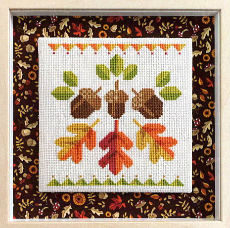 Acorn Trio - Robin Pickens Inc - Cross Stitch Pattern