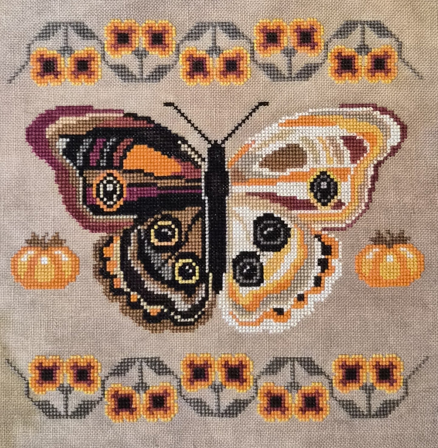 A Study in Persimmon - The Artsy Housewife - Cross Stitch Pattern [Needlework Marketplace 2026]