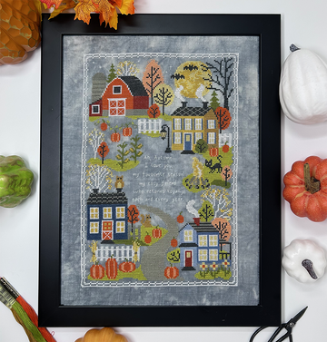 Autumn Traditions Sampler - Tiny Modernist - Cross Stitch Pattern