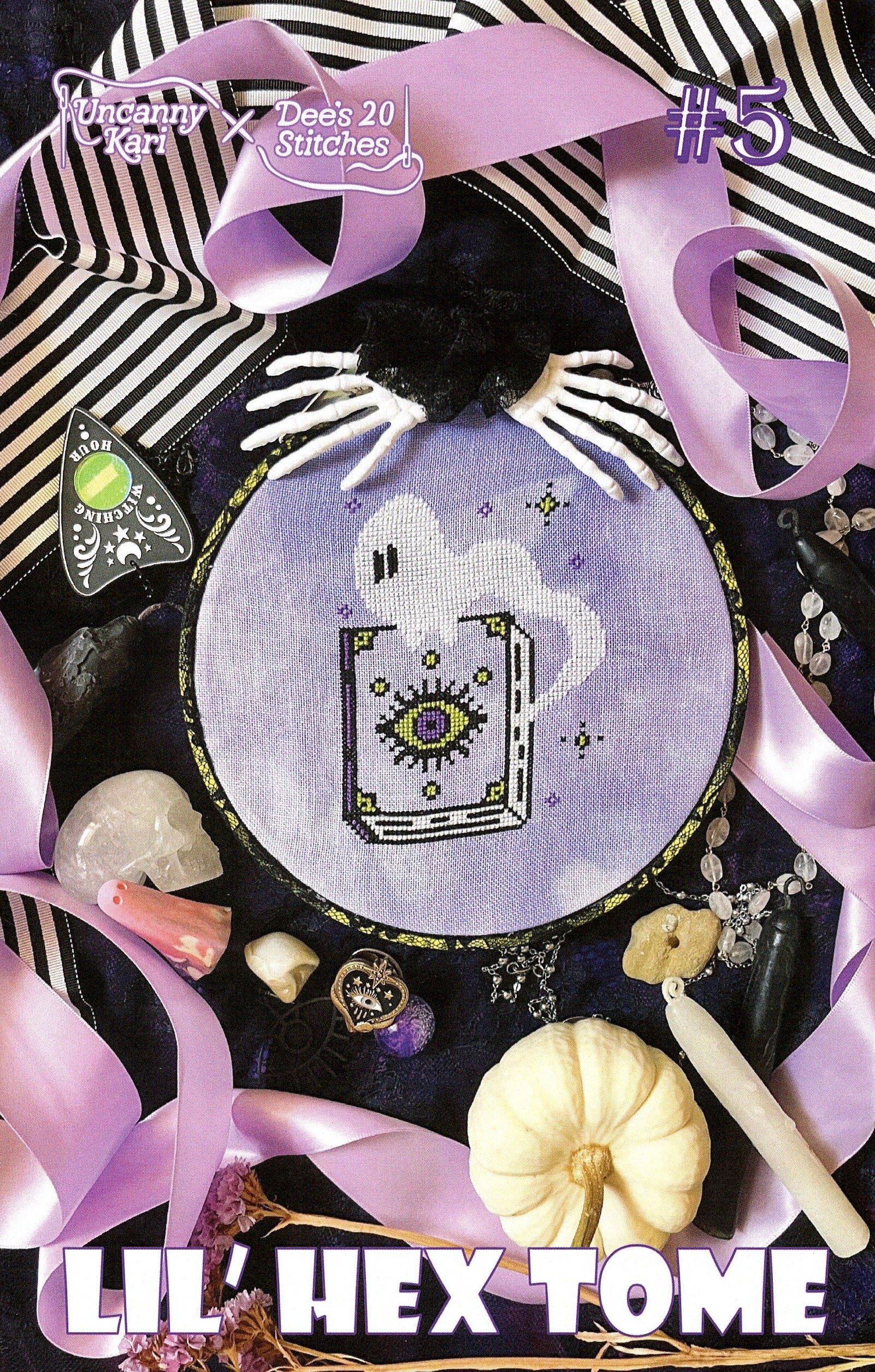 Lil Hex Tome - Uncanny Kari x Dee's 20 Stitches - Cross Stitch Pattern