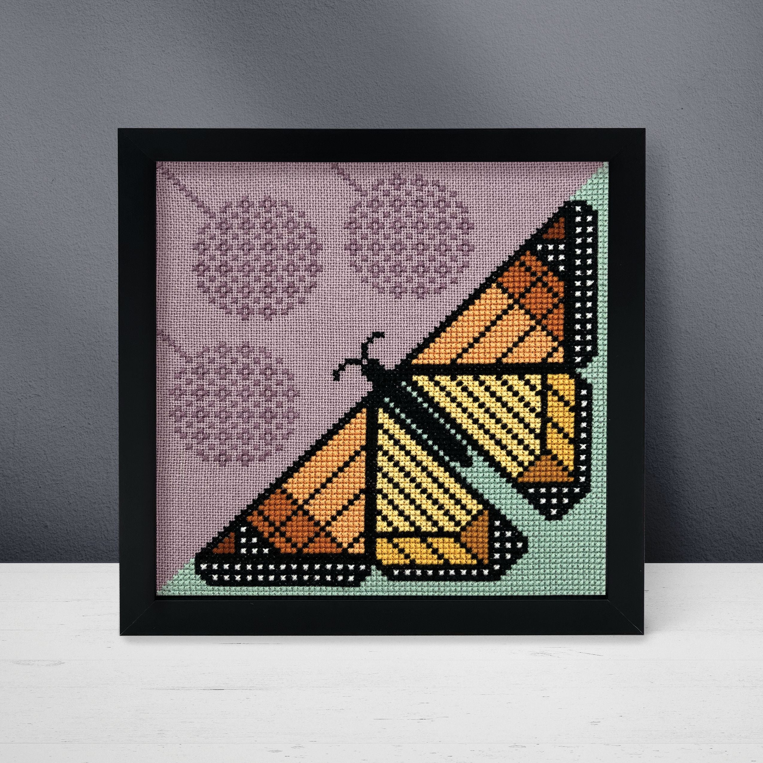 Milkweed & Monarch - Boomerang Stitches - Cross Stitch Pattern [Needlework Marketplace 2025]
