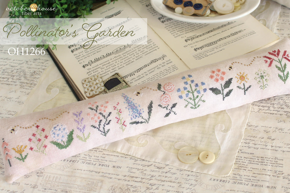 Pollinator's Garden - October House Fiber Arts - Cross Stitch Pattern [Nashville 2024 Exclusive]