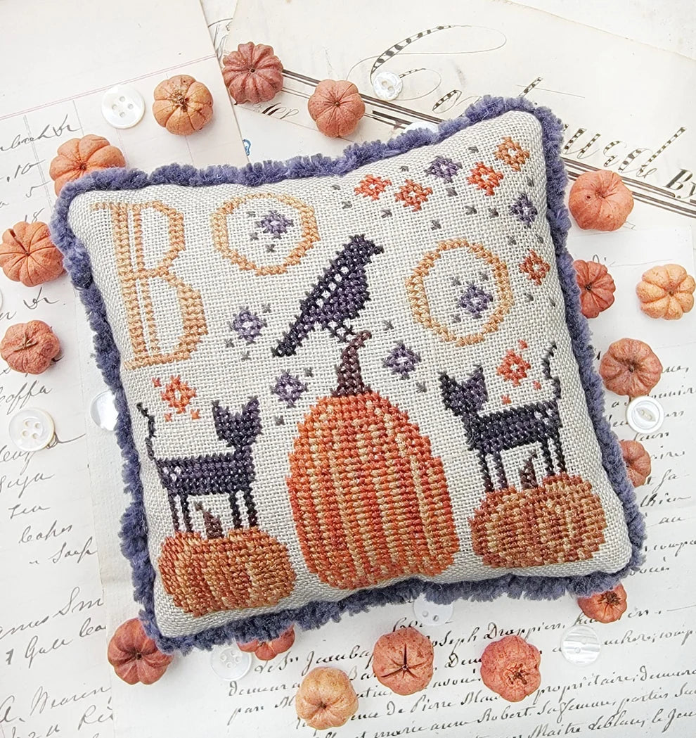 Boo - Hello From Liz Mathews - Cross Stitch Pattern