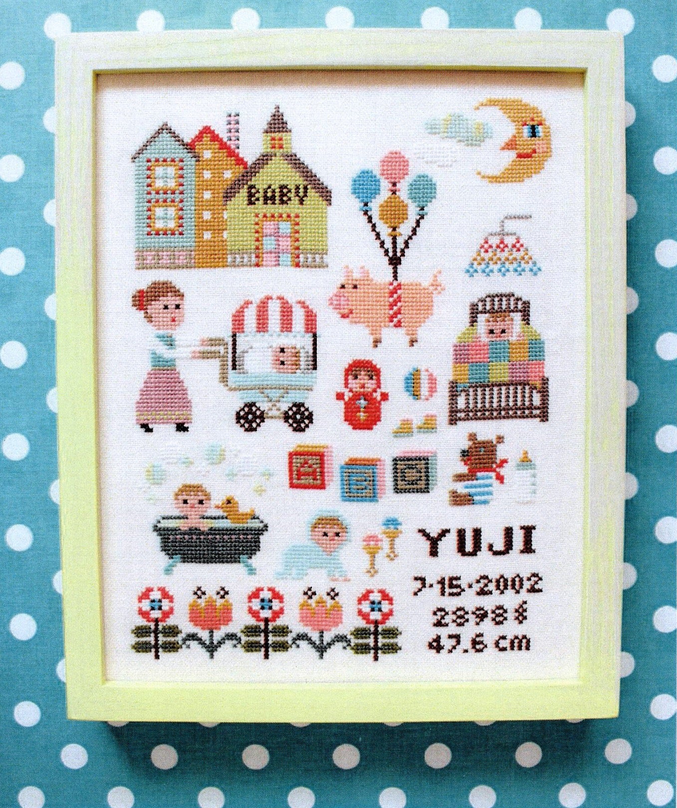Baby Sampler - Gera! By Kyoko Maruoka - Cross Stitch Pattern