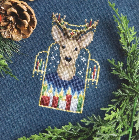 Candlelight Keeper - Fine Frog Stitching - Cross Stitch Pattern