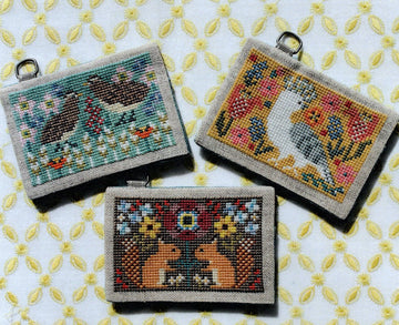 Card Cases with Flowers Series No. 2 - Gera! By Kyoko Maruoka - Cross Stitch Pattern